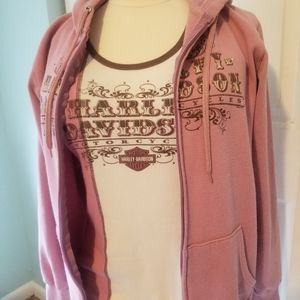 Harley Sweatshirt and tank set